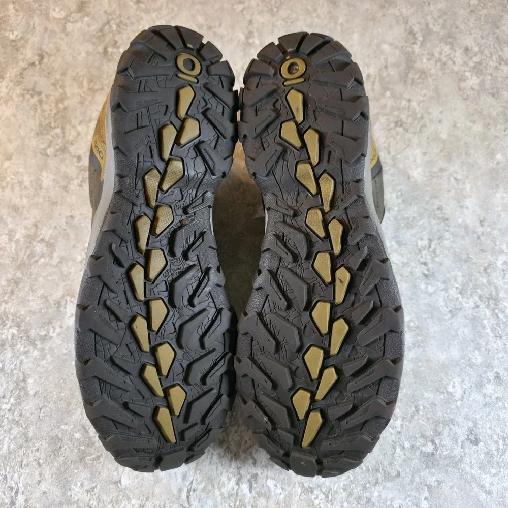 Oboz Sypes Low Leather B-DRY Men's 12 Hiking Shoes Brown Black‎ Trail Boots